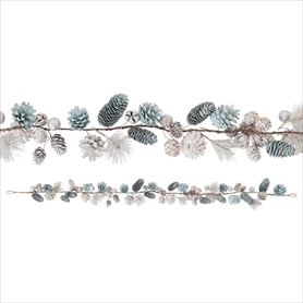 ＊Natural＊ホワイトとブルーの夏のガーランド☆ドライフラワーガーランド Natural＊ホワイトとブルーの夏のガーランド☆ドライフラワー