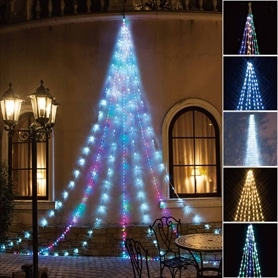 値引不可　クリスマスイルミネーション　LEDナイアガラライト5ｍ 楽天市場】イルミネーション LED ナイアガラ 600球 約5m