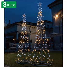 LEDシャイニングタワーライト クリスマスツリーケセランパサラン