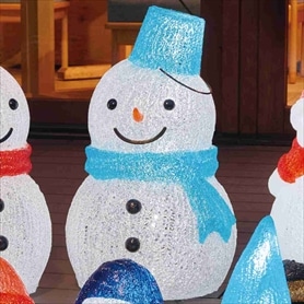 LEDブリリアントモチーフライト プレゼント　スノーマン 42cm 屋外使用可 LEDブリリアントモチーフライト プレゼント スノーマン 42cm 屋外使用