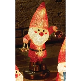 サンタクロース アコーディオンライト LEDモチーフライト【サンタの森】アコーディオン 高さ48cm