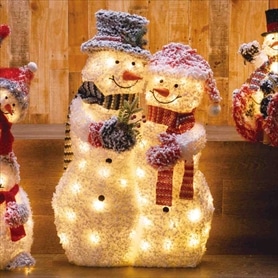 LEDファブリック スノーマンフレンズ 高さ105cm