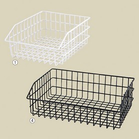 スタッキングワイヤーバスケット 幅26×奥行18×高さ10cm スタッキングワイヤーバスケット 幅26×奥行18×高さ10cm