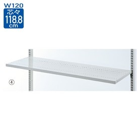 【福袋セール】 薄型スチール棚セット ホワイト〔ストエキ W120cm 2段可変式 収納家具