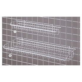ディスプレイネット用傾斜ブックフック(幅8×高さ15cm): 店舗什器ストア