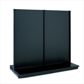KZ両面ボードタイプ 幅90cm 本体 ブラック(高さ120cm): 店舗什器ストア