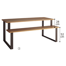 木製多段テーブル 上置き台
