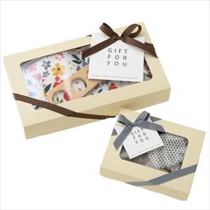 専用のギフトボックス ヘッズ 無地ブラウンギフトボックス 外寸：W163×H110×D140mm MBR