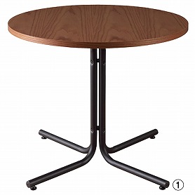 東谷 カフェテーブル ダリオシリーズ(幅75cm ブラウン): 店舗