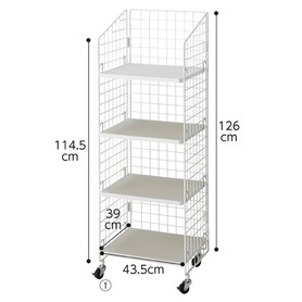 ネットラック ネット棚展開 W62cm〔ストエキオリジナル〕