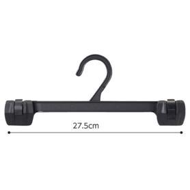 プラスチック製ボトムハンガー(幅17cm 黒): 陳列・ディスプレイ用品