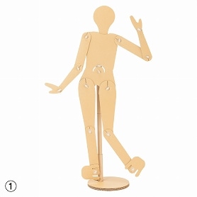 フレキシブルマネキン 黒 婦人