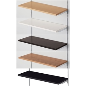 木棚セット 幅90cmタイプ クロームブラケット 奥行35cm〔ストエキ