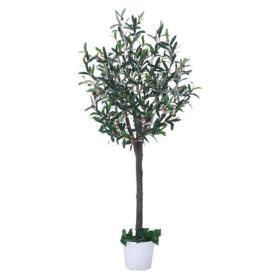 人工樹木 オリーブツリー フェイクグリーン 160cm 1台: 店舗装飾用品