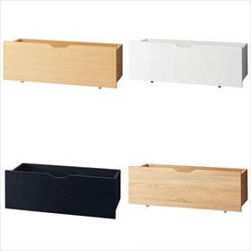 木製収納トロッコ ラーチ合板 幅90cm 奥行35cm用 ［ストエキオリジナル］