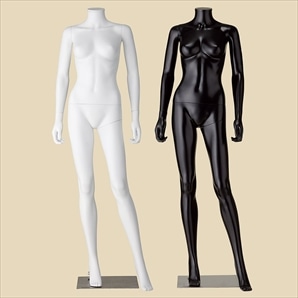 軽量ABS製 婦人全身リアルマネキン 脚開きポーズ〔ストエキオリジナル〕