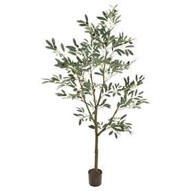 人工樹木 オリーブツリー フェイクグリーン 160cm 1台: 店舗装飾用品