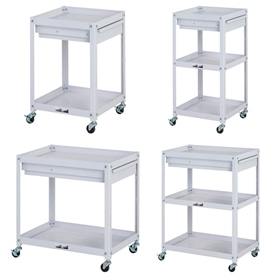 コンビニワゴン パンチングパネル付き 幅40×奥行40cm 3段