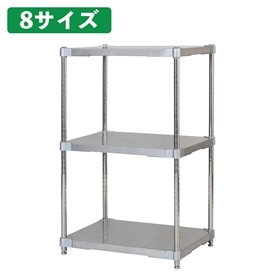 ステンレス業務用  シェルフ(日にち限定！) ステンレスシェルフラック 軽量タイプ 幅60cm(3段(高さ90cm)奥行35cm
