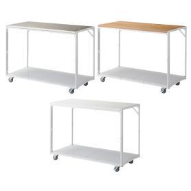 平台ワゴン ホワイト〔ストエキオリジナル〕 幅90cm