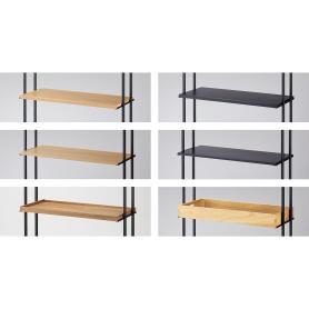 木製トレー付きワゴン ホワイト〔ストエキオリジナル〕 ナチュラル