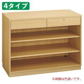 レジカウンター 平台タイプ 幅90cm ホワイト オープンタイプ