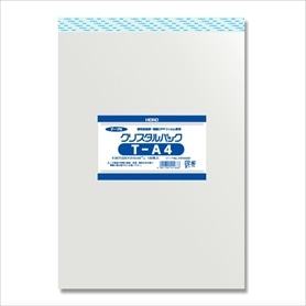 100枚】HEIKO クリスタルパック テープ付き 11×17cm A6用 OPP透明袋 T A6