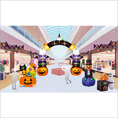 ハロウィンモールディスプレイ