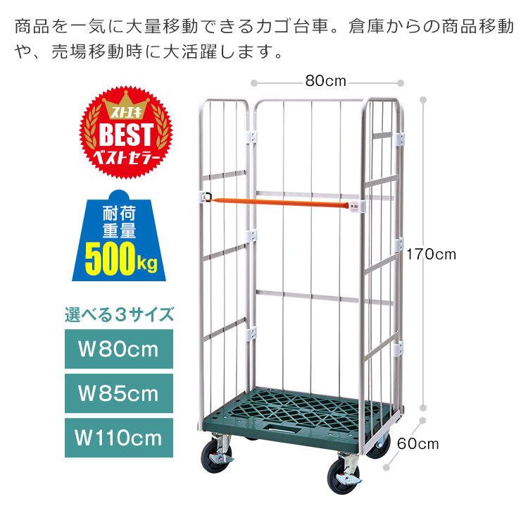 店舗用ラスパレ W80cm 【通販】ストア・エキスプレス