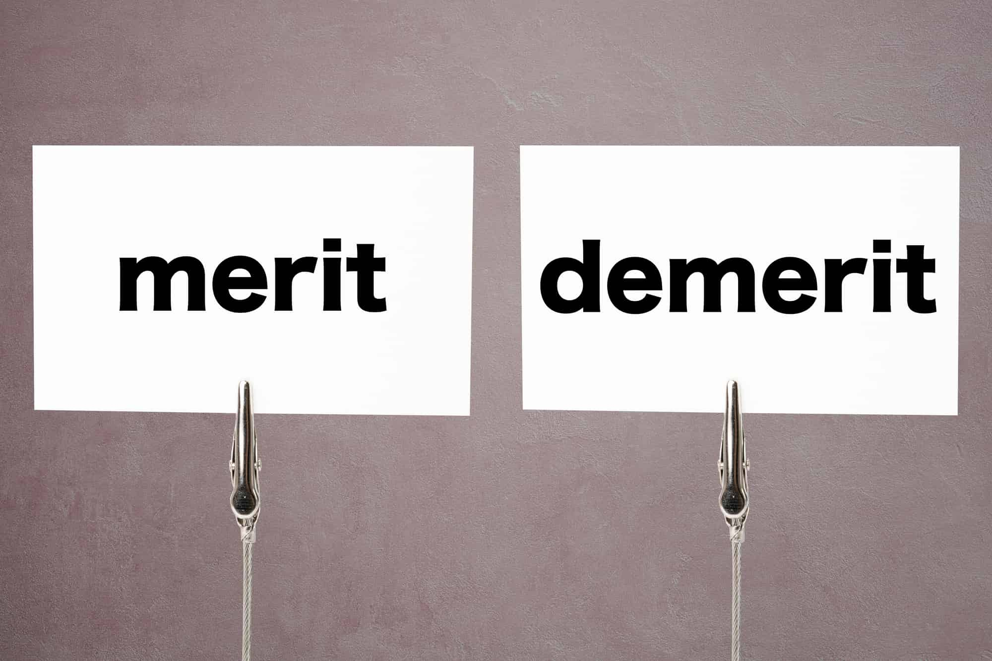 meritとdemerit