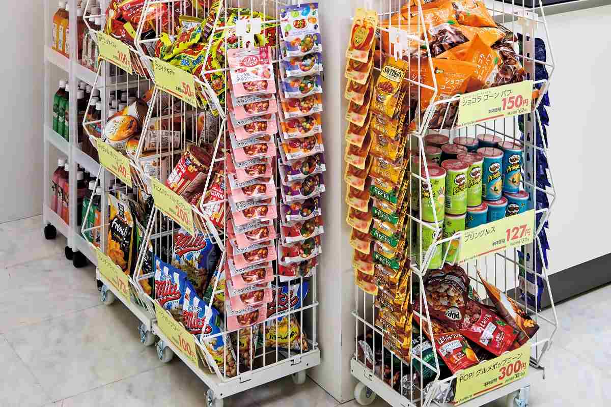 ジャンブル陳列の売り場