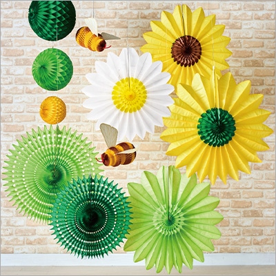 ひまわり×グリーン天井ディスプレイ