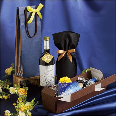 父の日 ボトルギフトラッピング