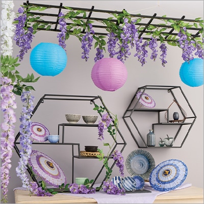 和風・藤棚ディスプレイ