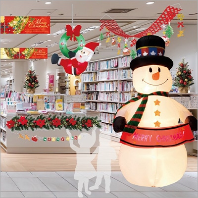 店内クリスマスディスプレイ