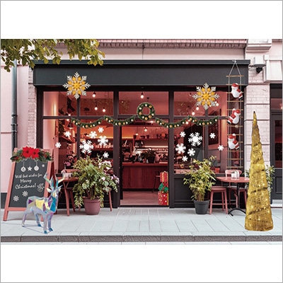 店頭クリスマスディスプレイ