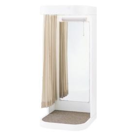 木製フィッティングルーム ラウンドタイプ 〔ストエキオリジナル〕 試着室 更衣室