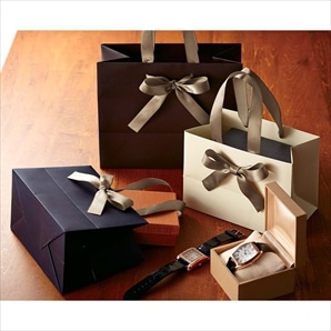 手提げ紙袋 ノブレス ブラウン〔ストエキオリジナル〕